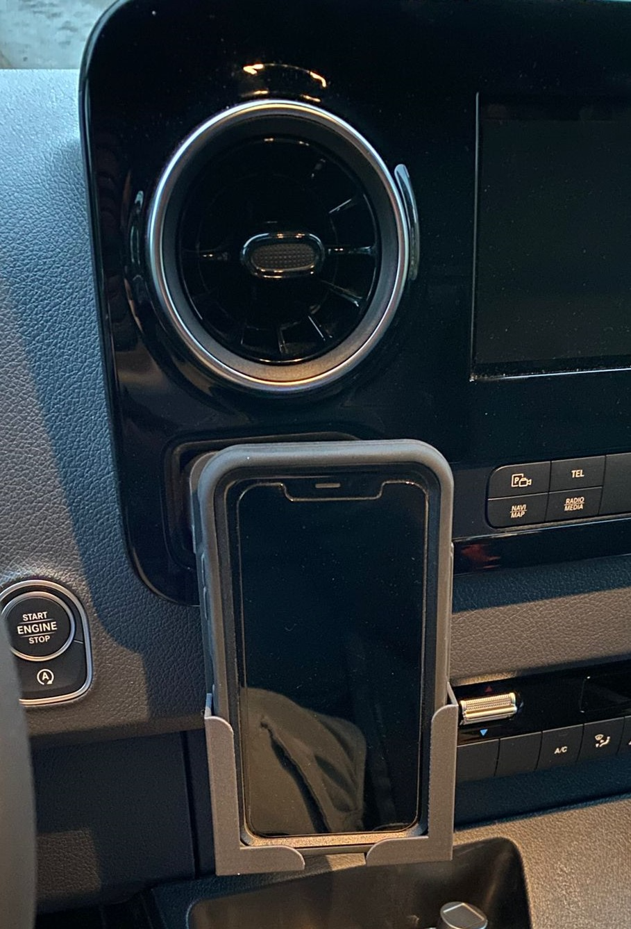 mercedes sprinter otterbox phone holder