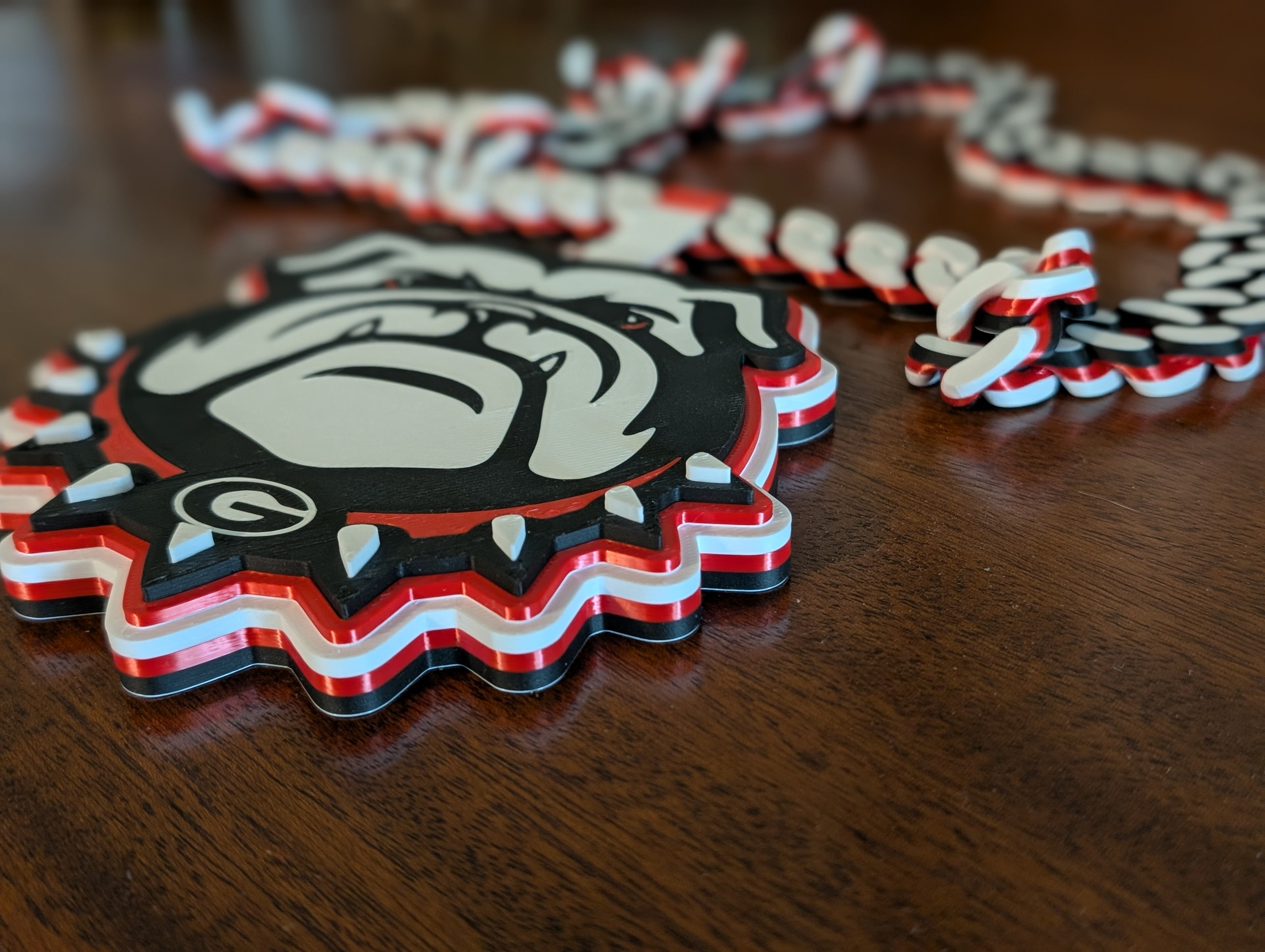 UGA Georgia Bulldogs Hype Chain Print-in-Place