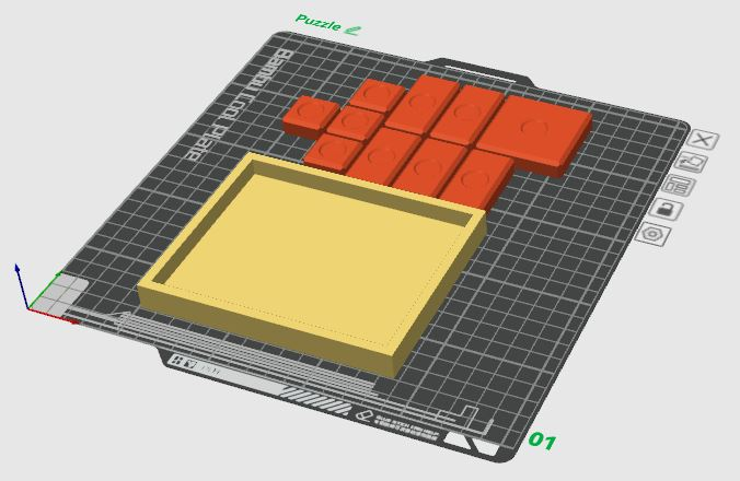 Brick slider puzzle