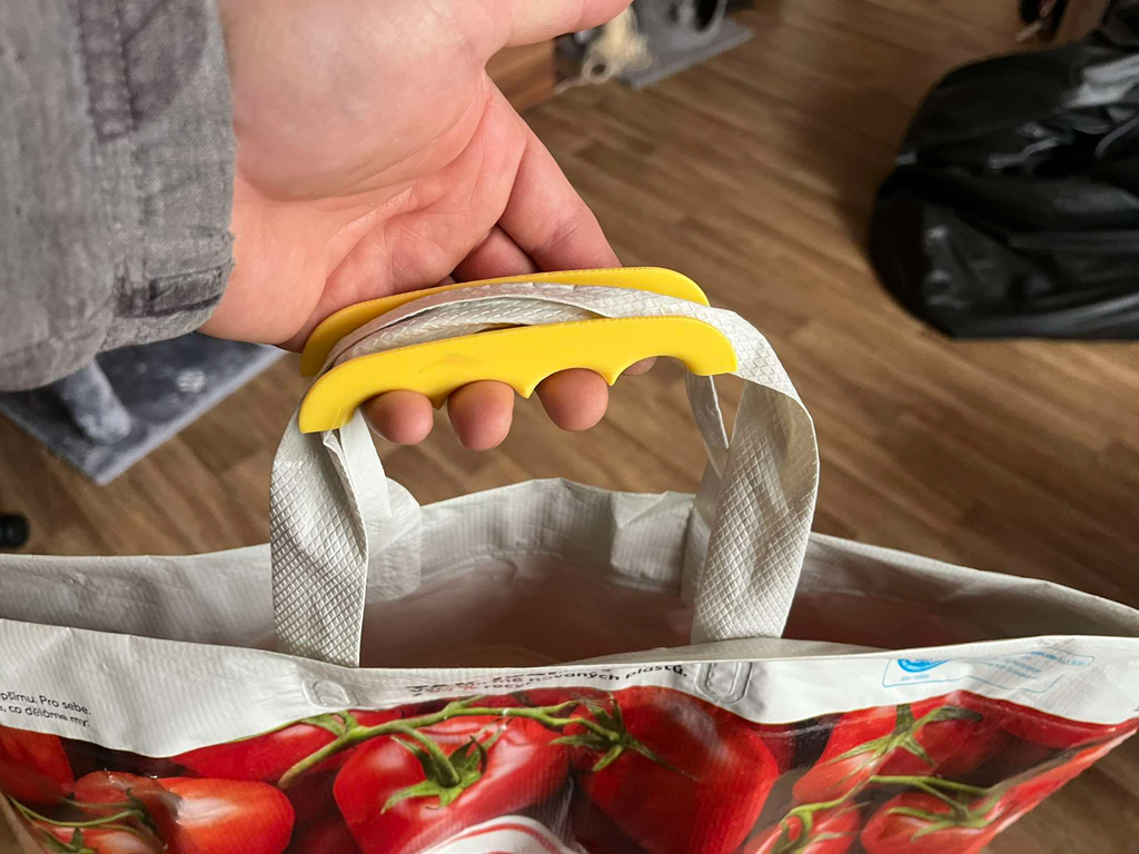 Grocery bag carrier for multiple items at once
