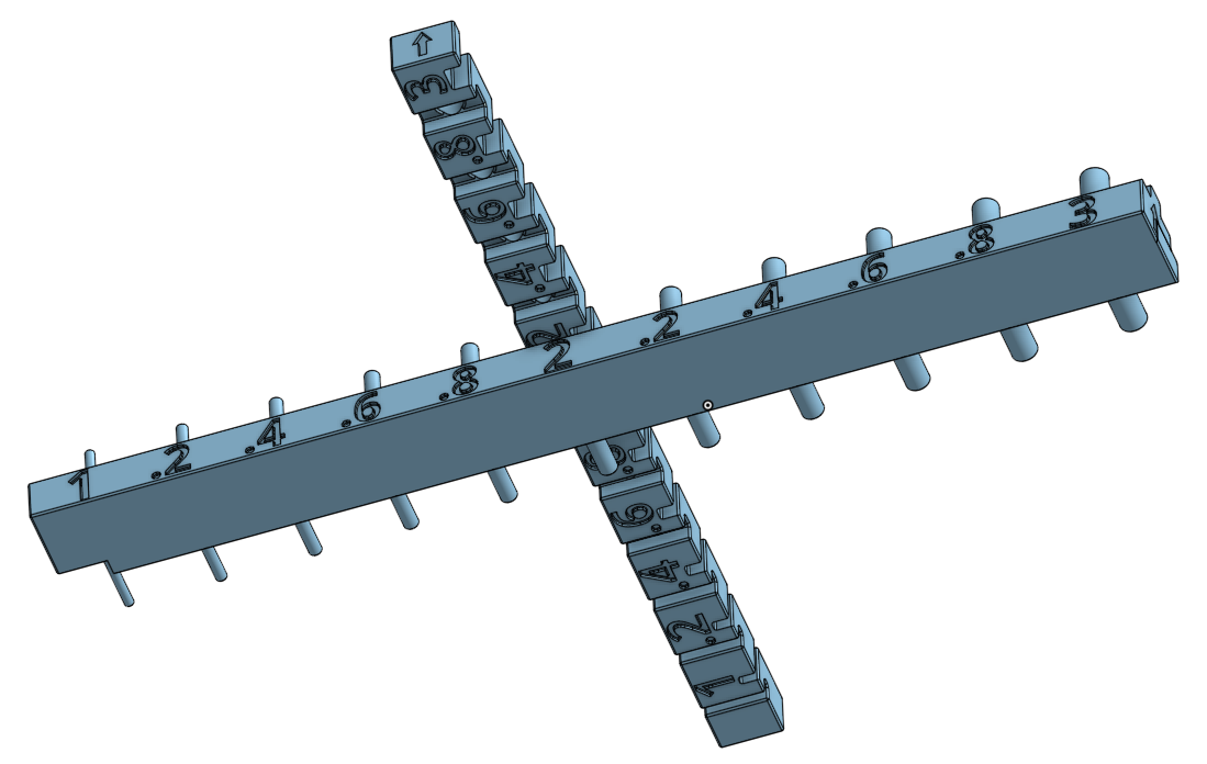 test clearence horizontal vertical pin hole slot