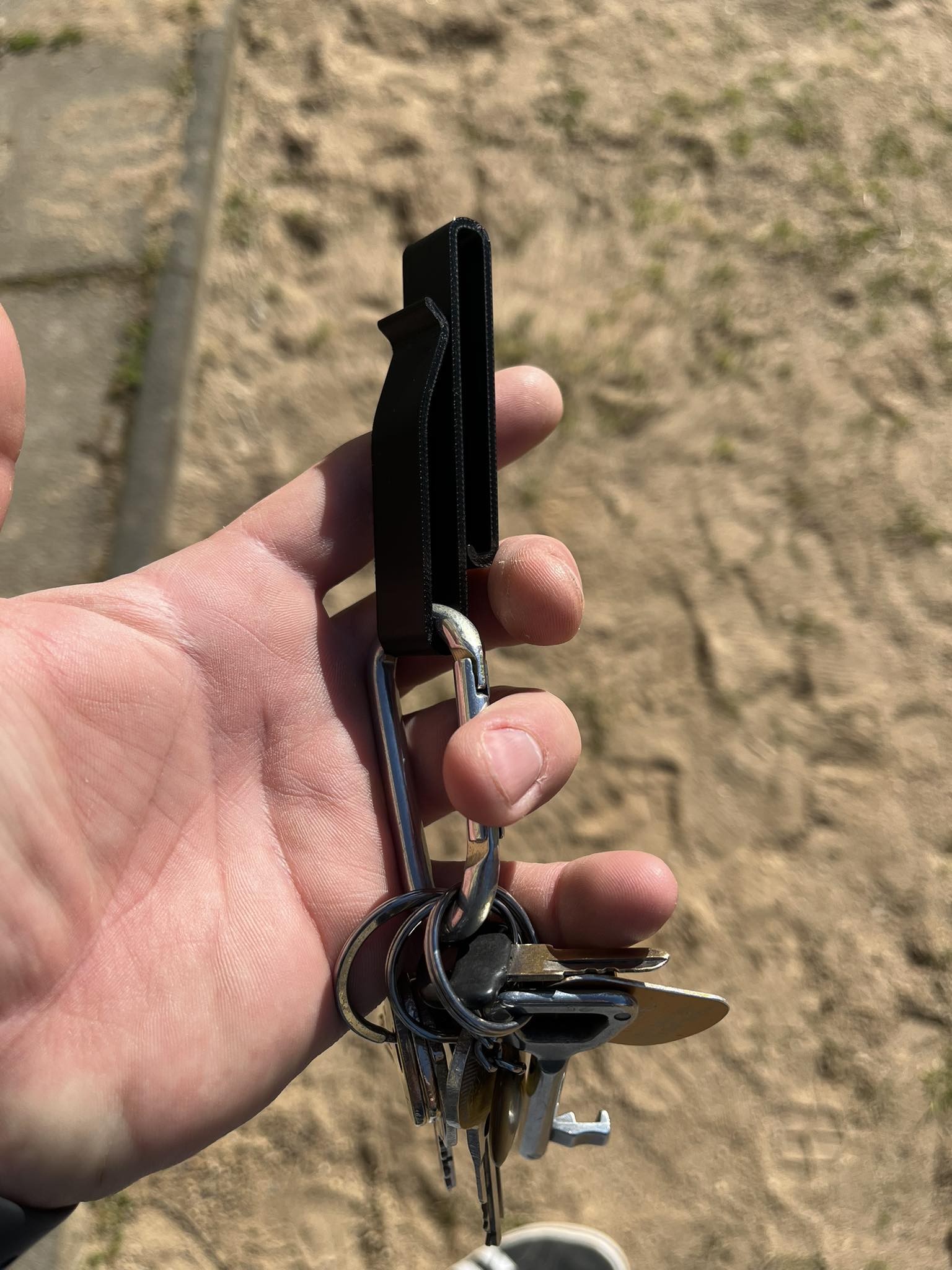 Belt loop for keys, beltclip