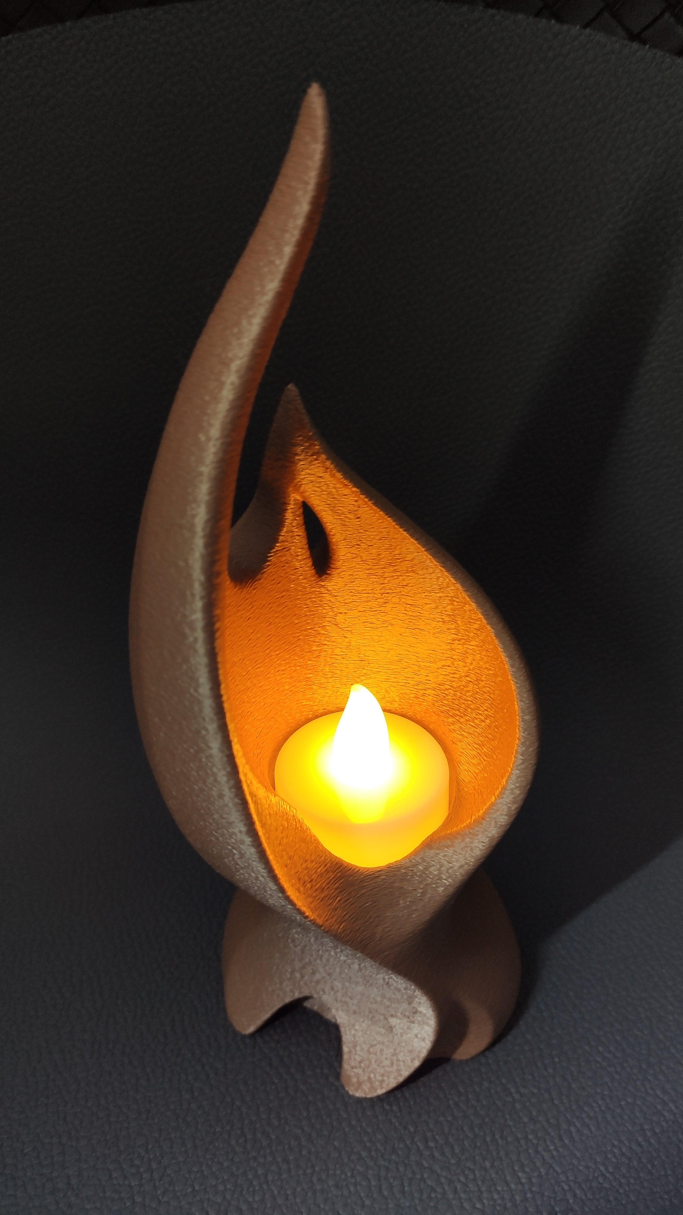 Decent Flame - LED tea light holder - no supports