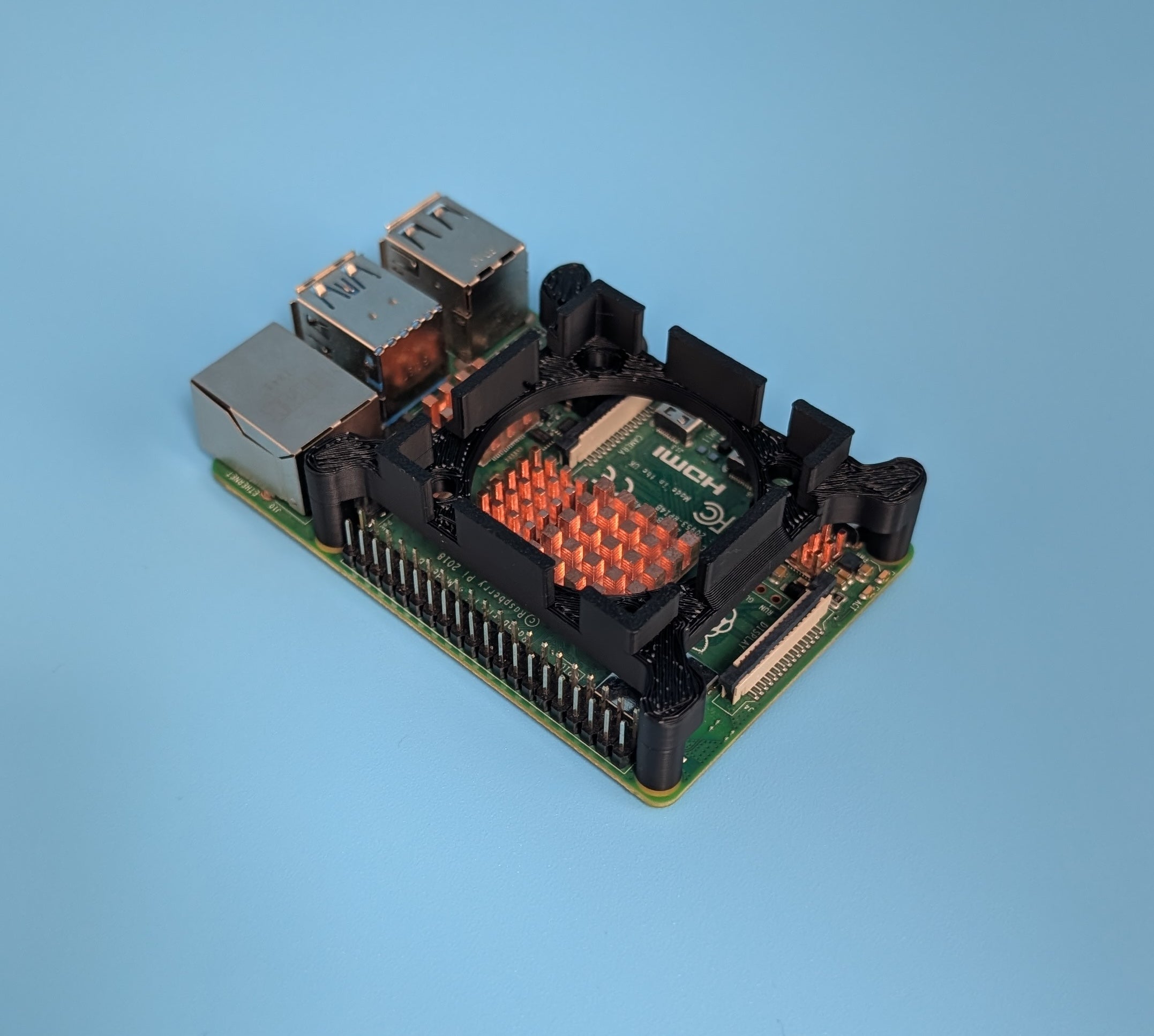 Raspberry Pi 4 Noctua 40mm Fan Mount Bracket