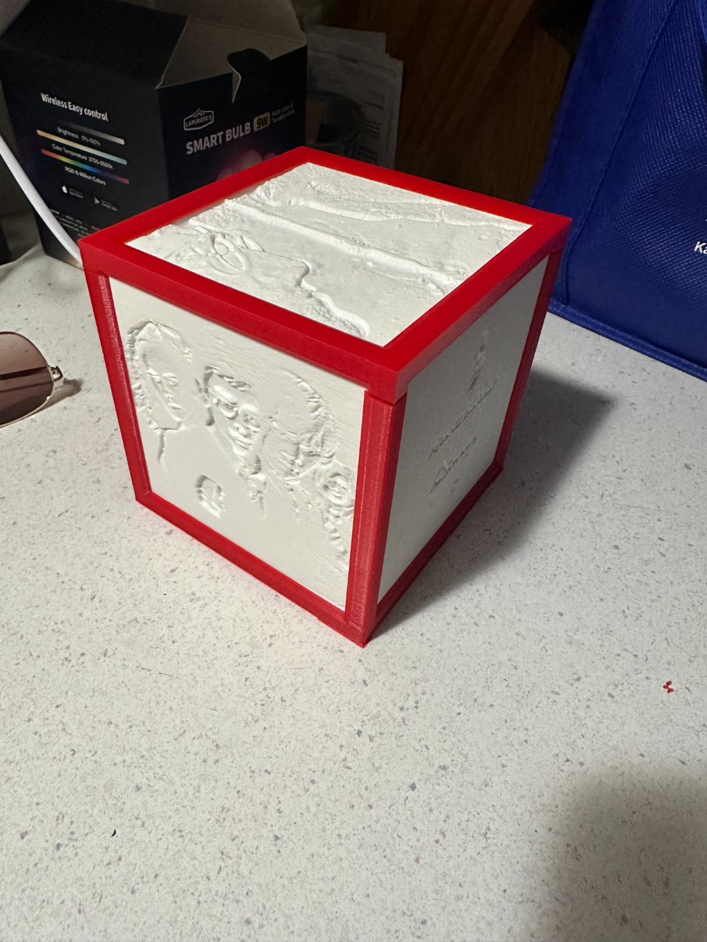 Lithopane Box with removable photos