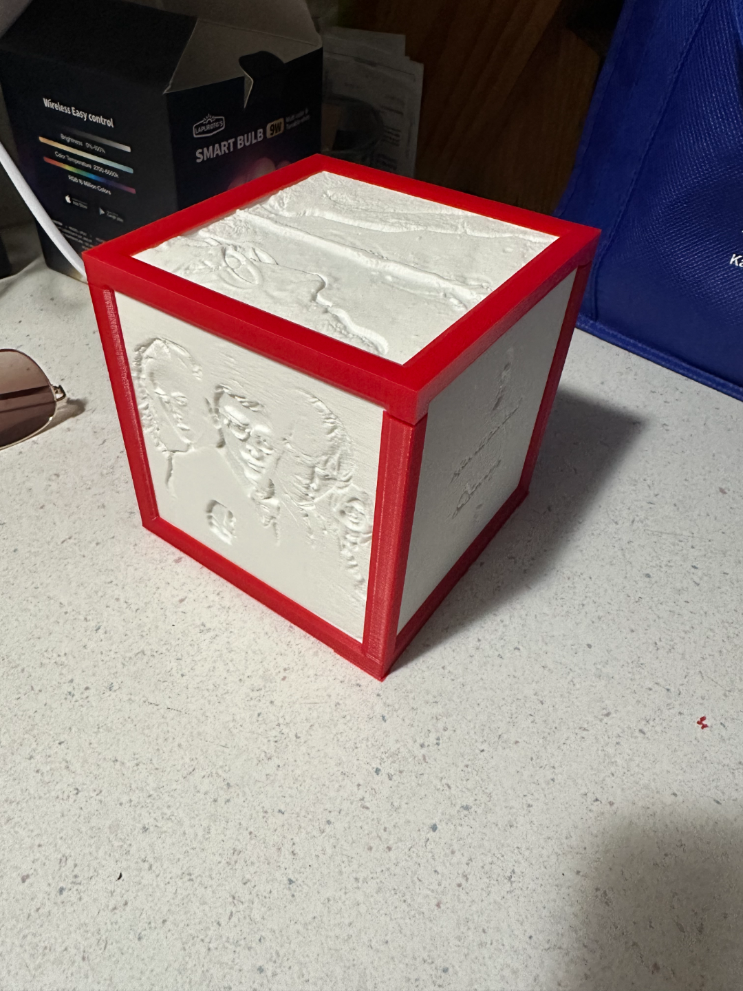 Lithopane Box with removable photos
