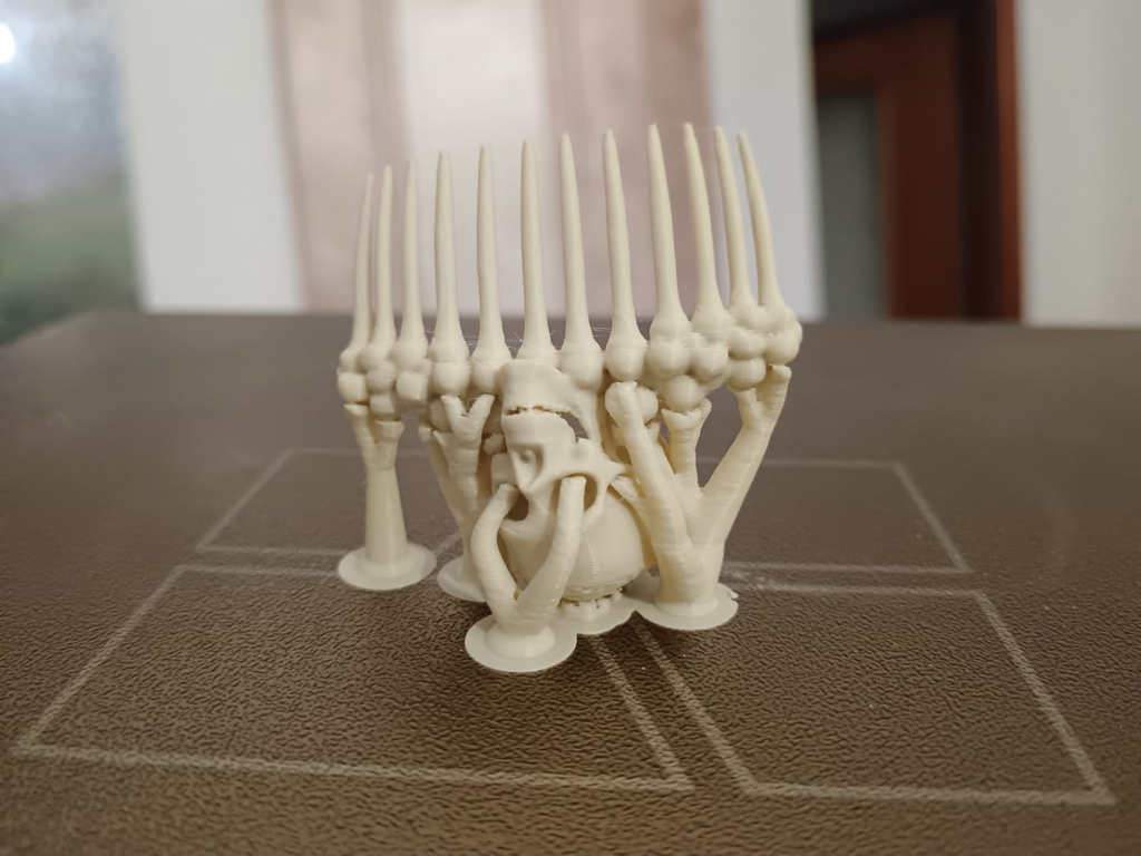 Bones hair comb 002