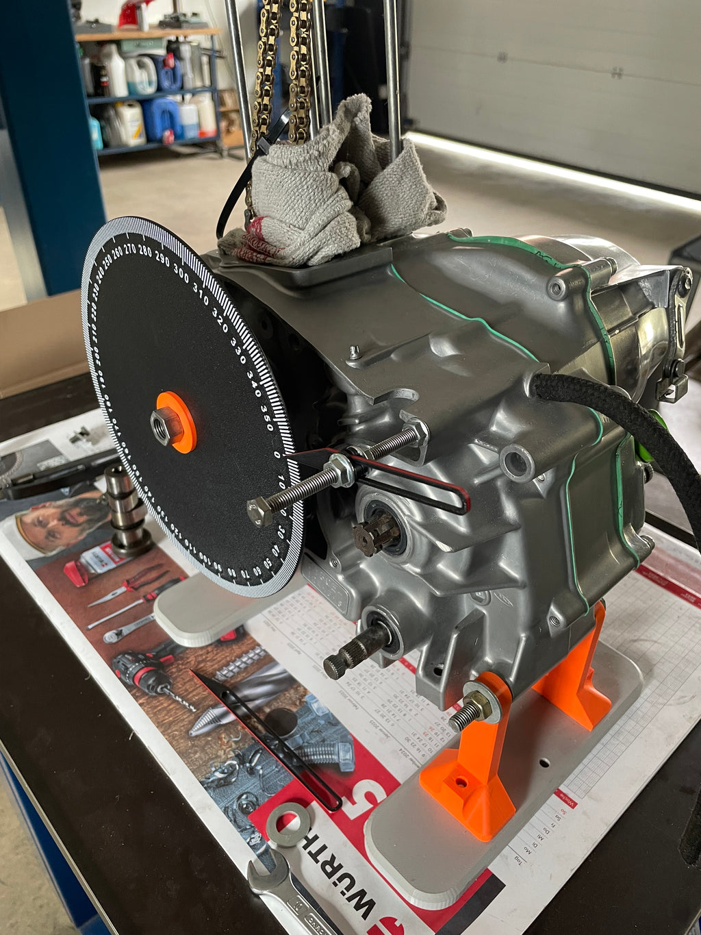 Gradscheibe für Motor-Zündeinstellung