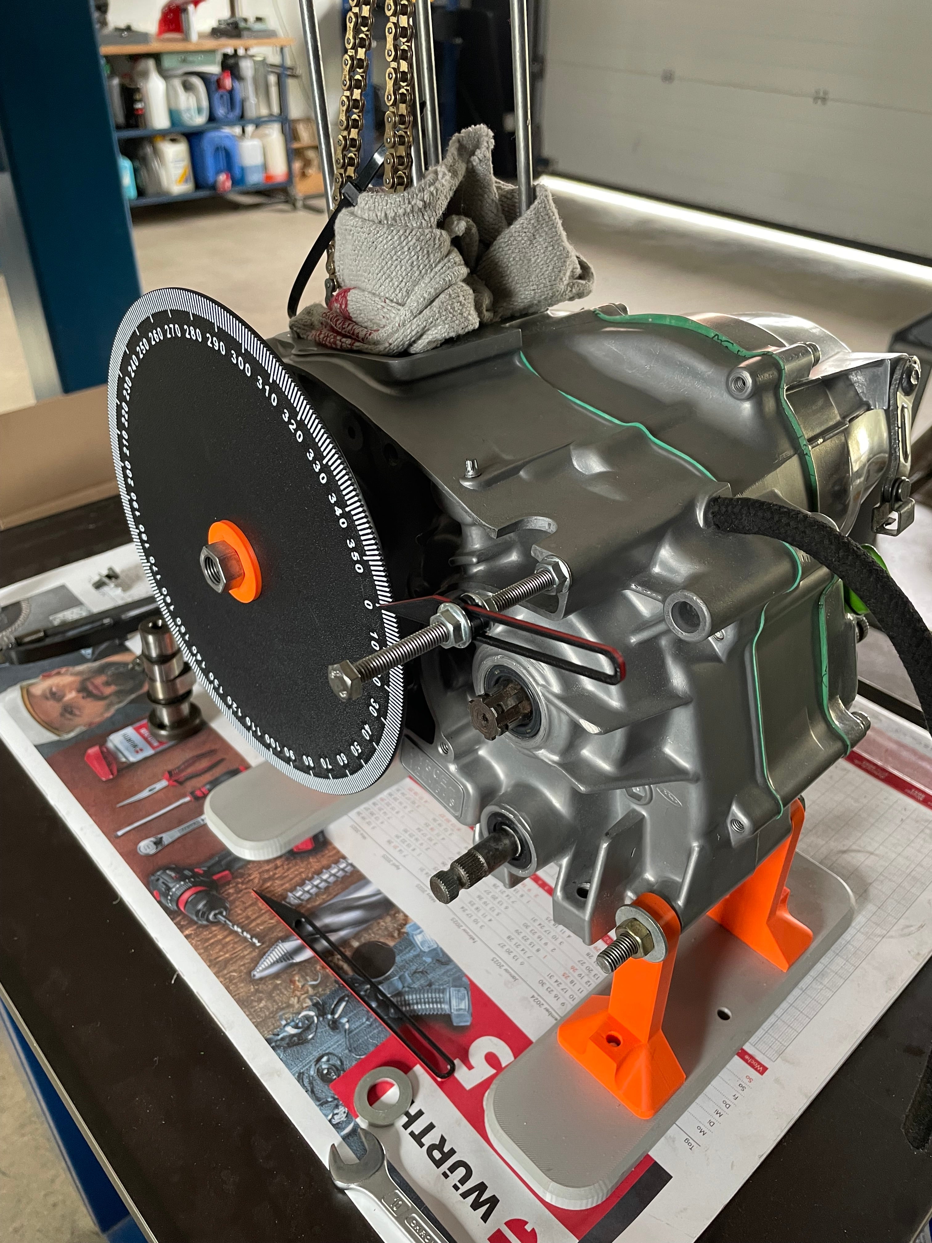 Gradscheibe für Motor-Zündeinstellung