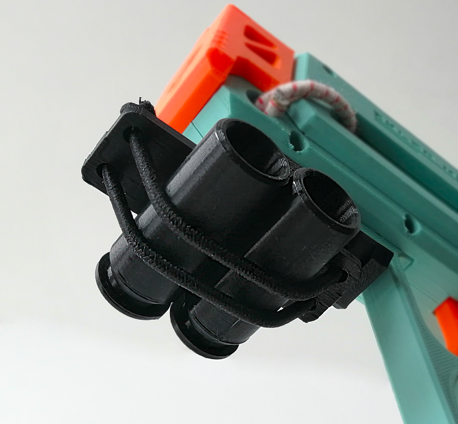 Shell ejecting Nerf string blaster