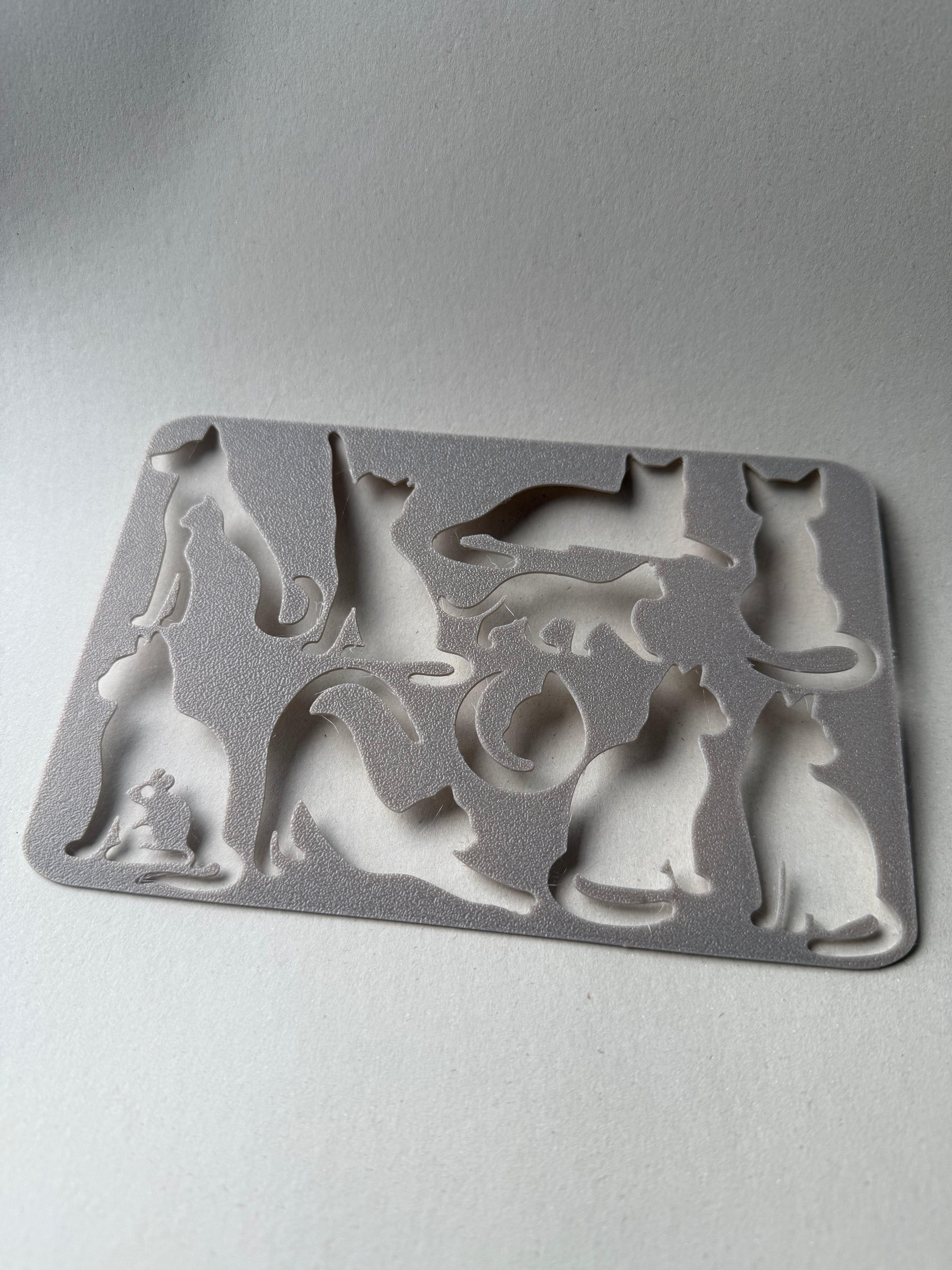 Cat Silhouette Stencil