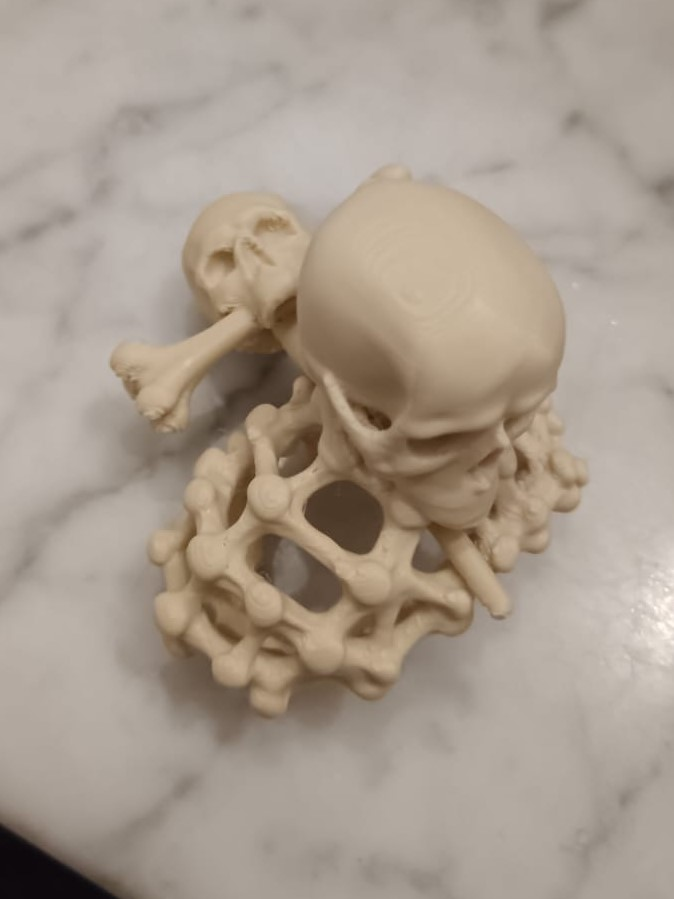 Skeletal Chignon with Brooch