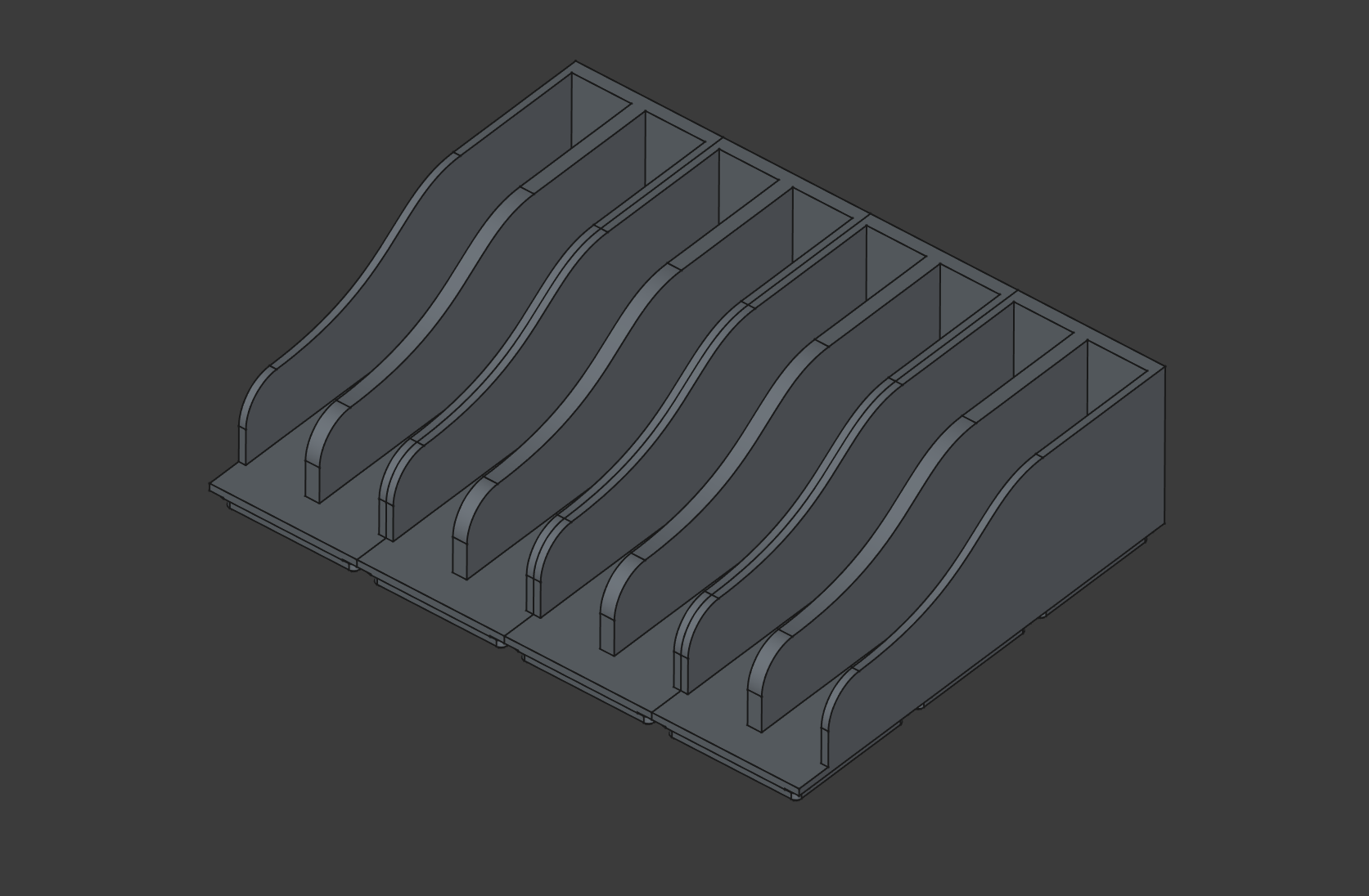 Gridfinity Utensil Dividers (1x3 base)