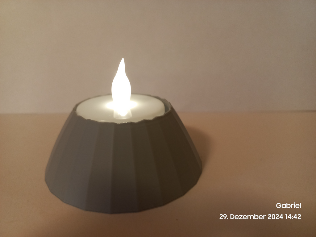 Tealight holder minimalist (volcano)