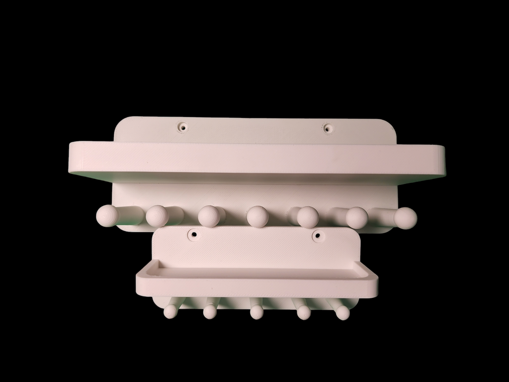 Jewelry holder / shelf with screw holes Large