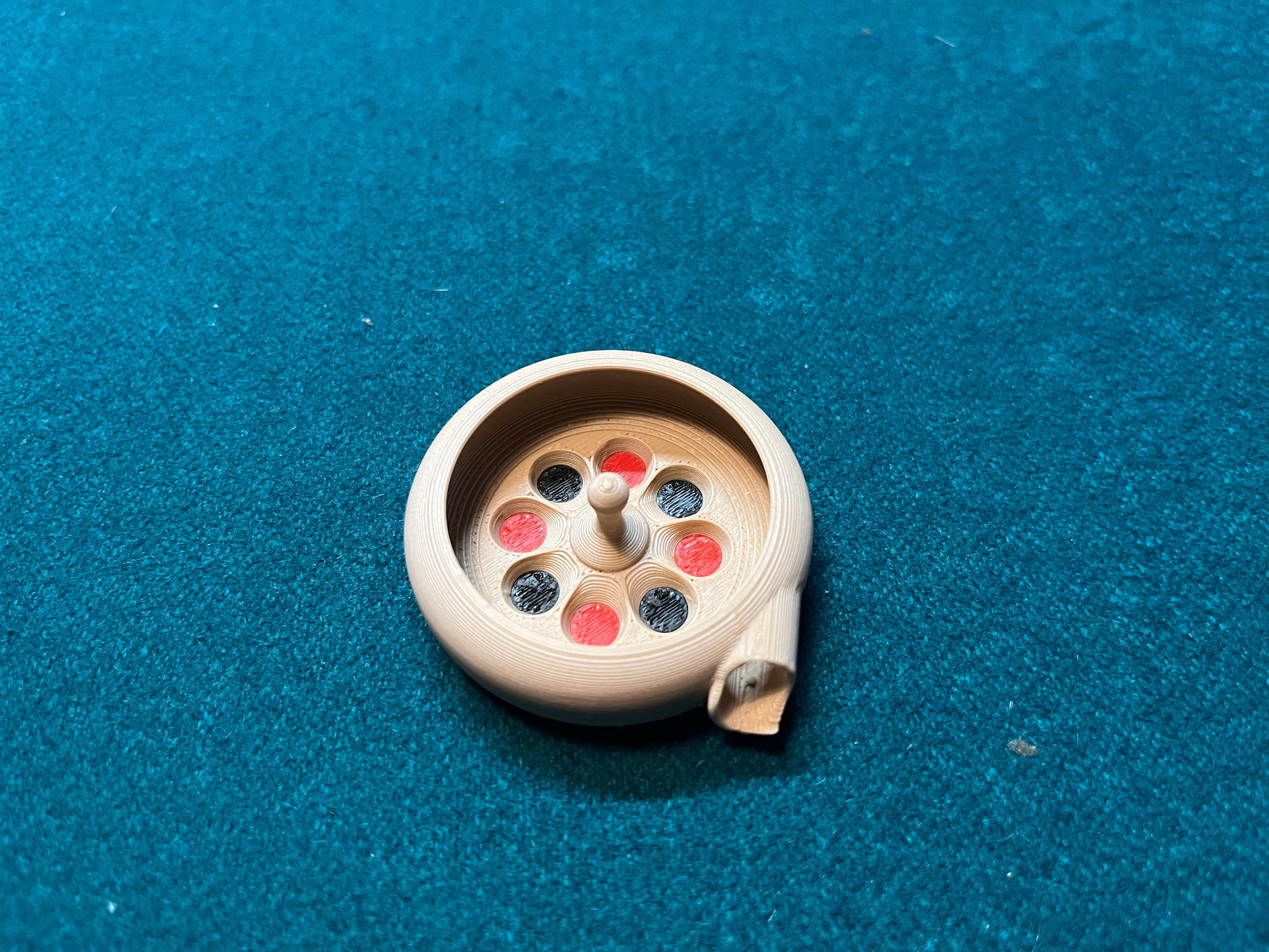 Mini roulette wheel fidget