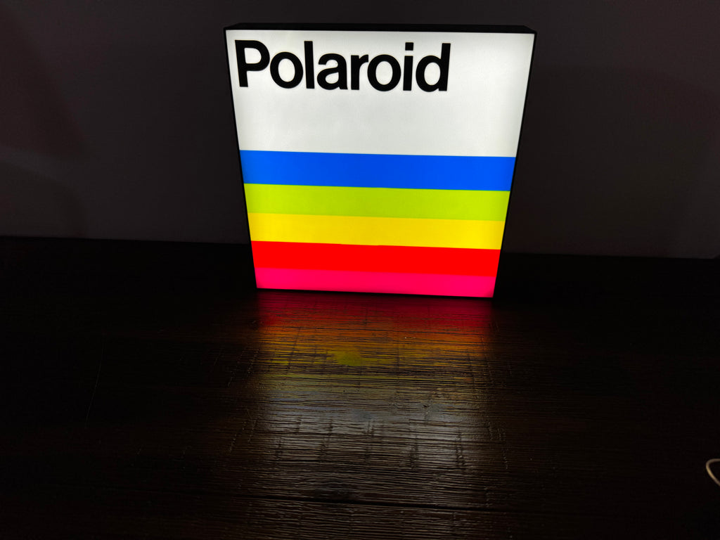 Vintage Polaroid Logo - Light up Sign