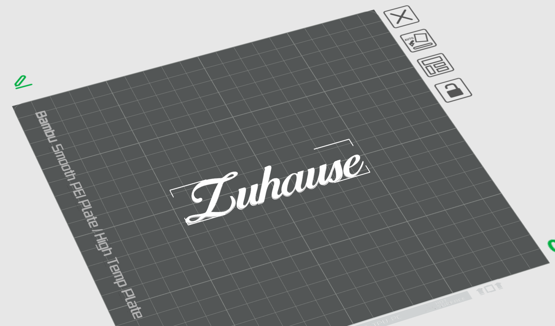 Zuhause Schriftzug