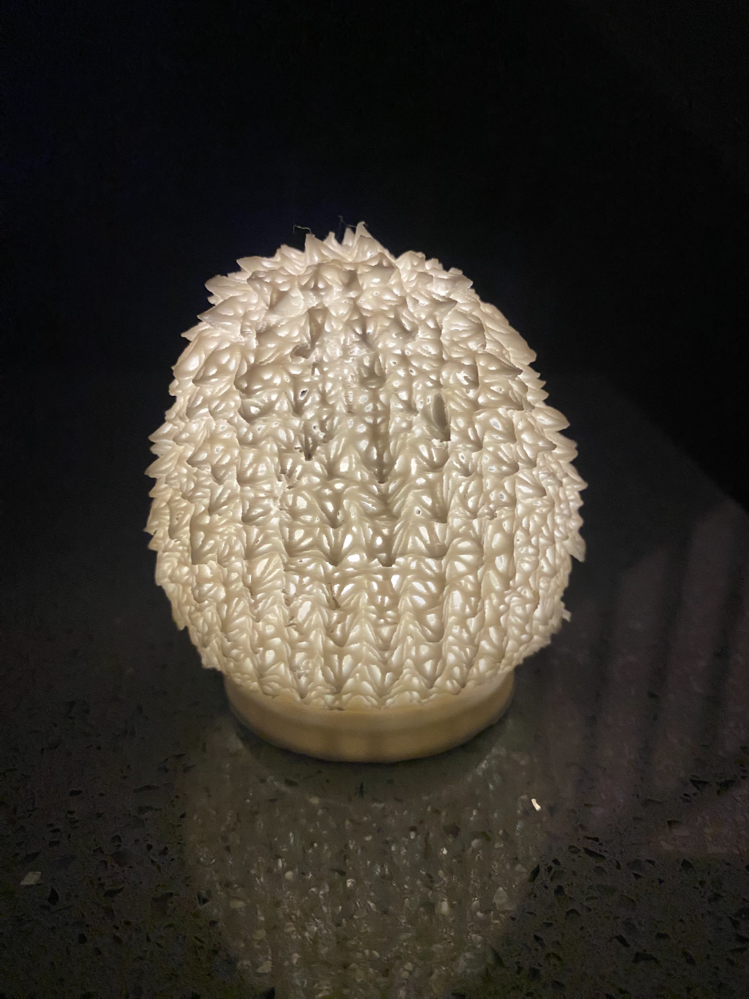hedgehog tea light lamp
