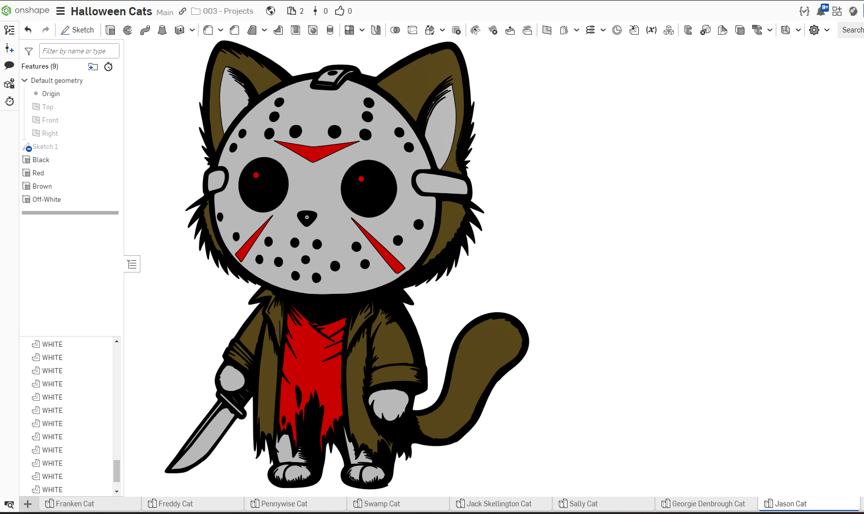 Jason Voorhees (Friday The 13th) Cat