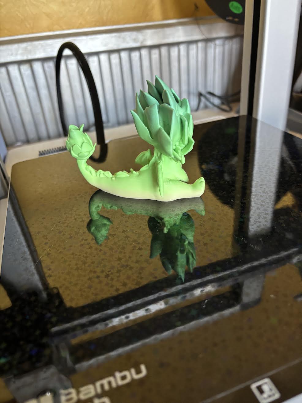 Flower Dragon Figurine