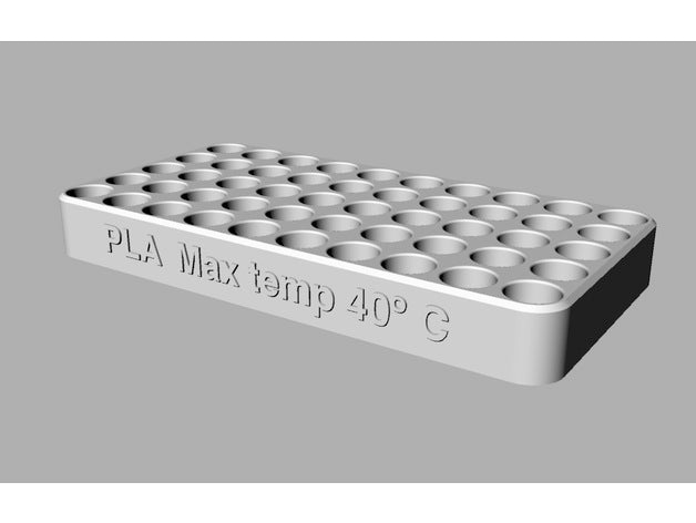 Vial rack for 4 ml (15x45mm) or 12 ml (~15x100mm) vials.