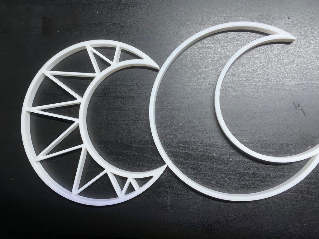 Crescent macrame blank