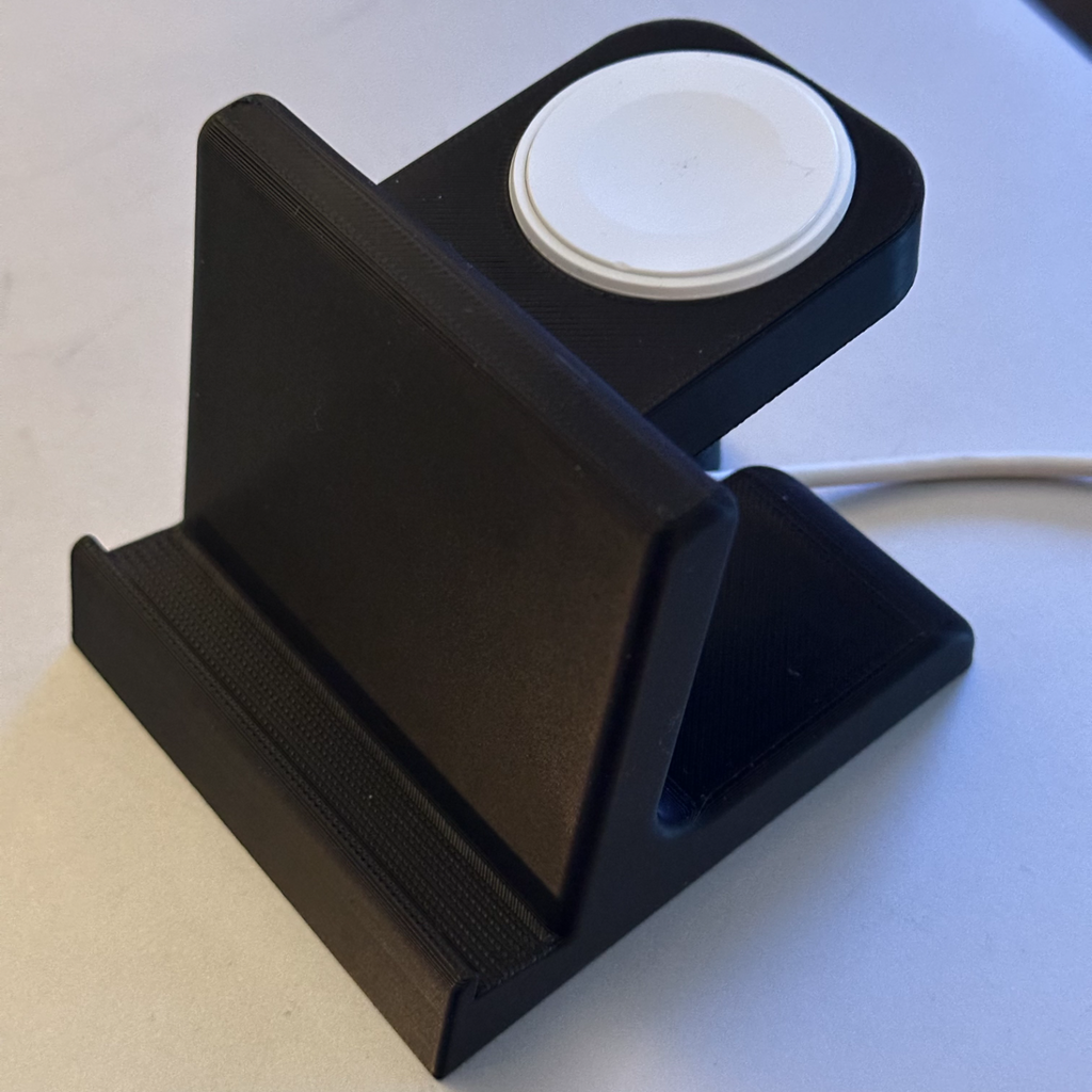 Phone Stand w/ Insignia Apple Watch charging cable