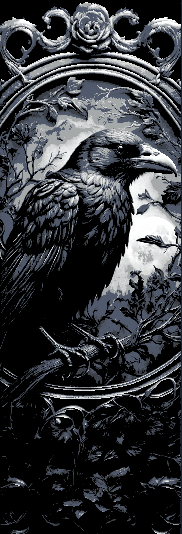 Carvings Raven and the Midnight Moon - 3 Bookmarks