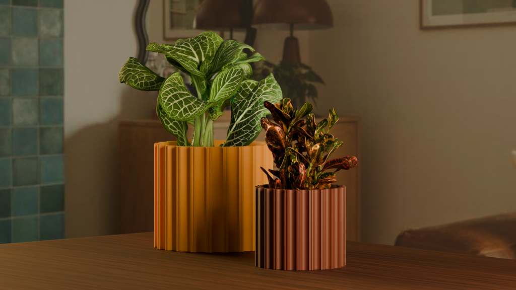 Mid Century Modern Planter (Free Commercial Use)