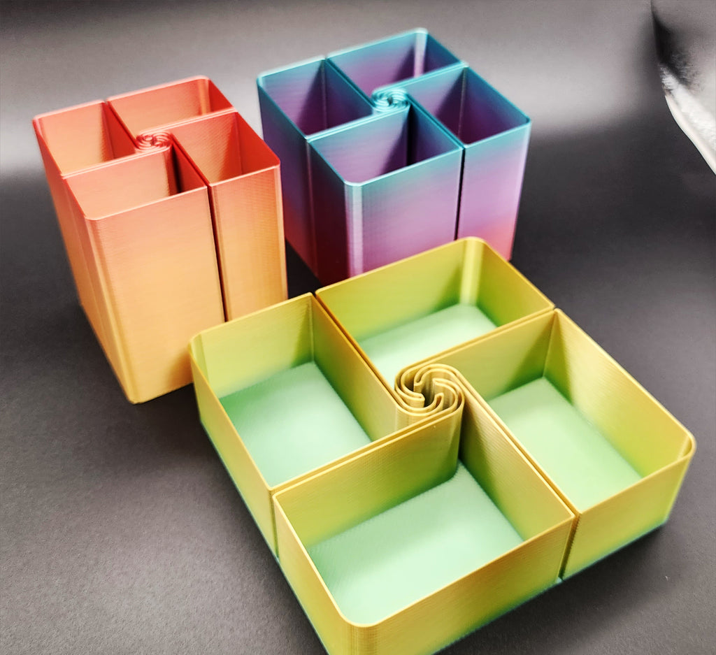 4 Compartment Caddy with a Twist - Vase Mode