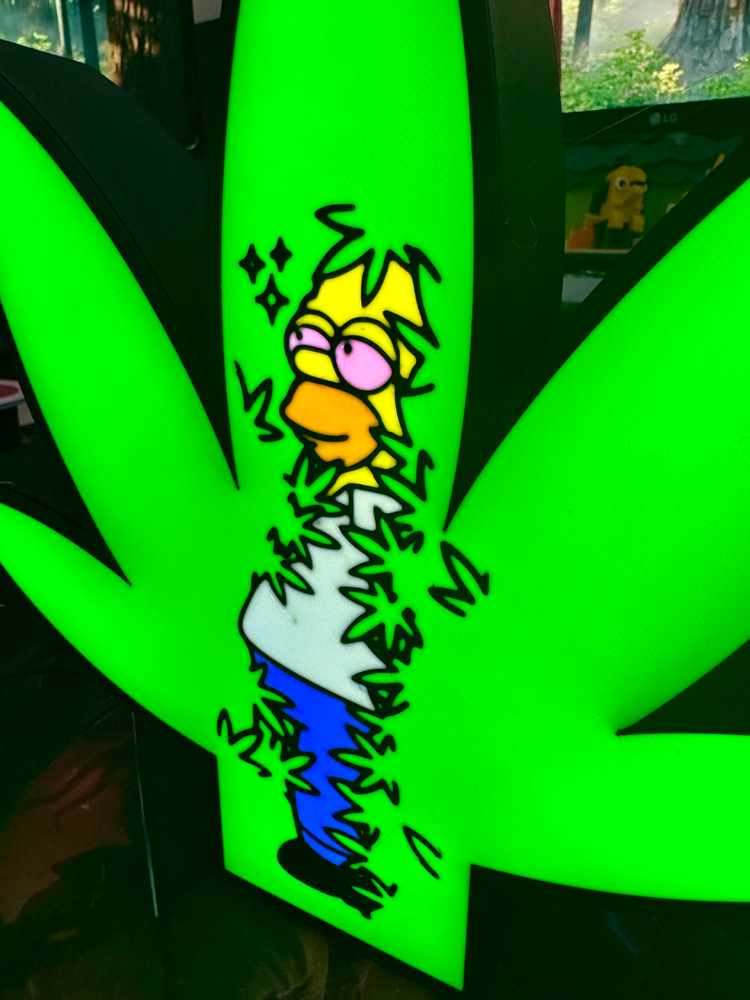 High Homer! Homers famous bush scene but different