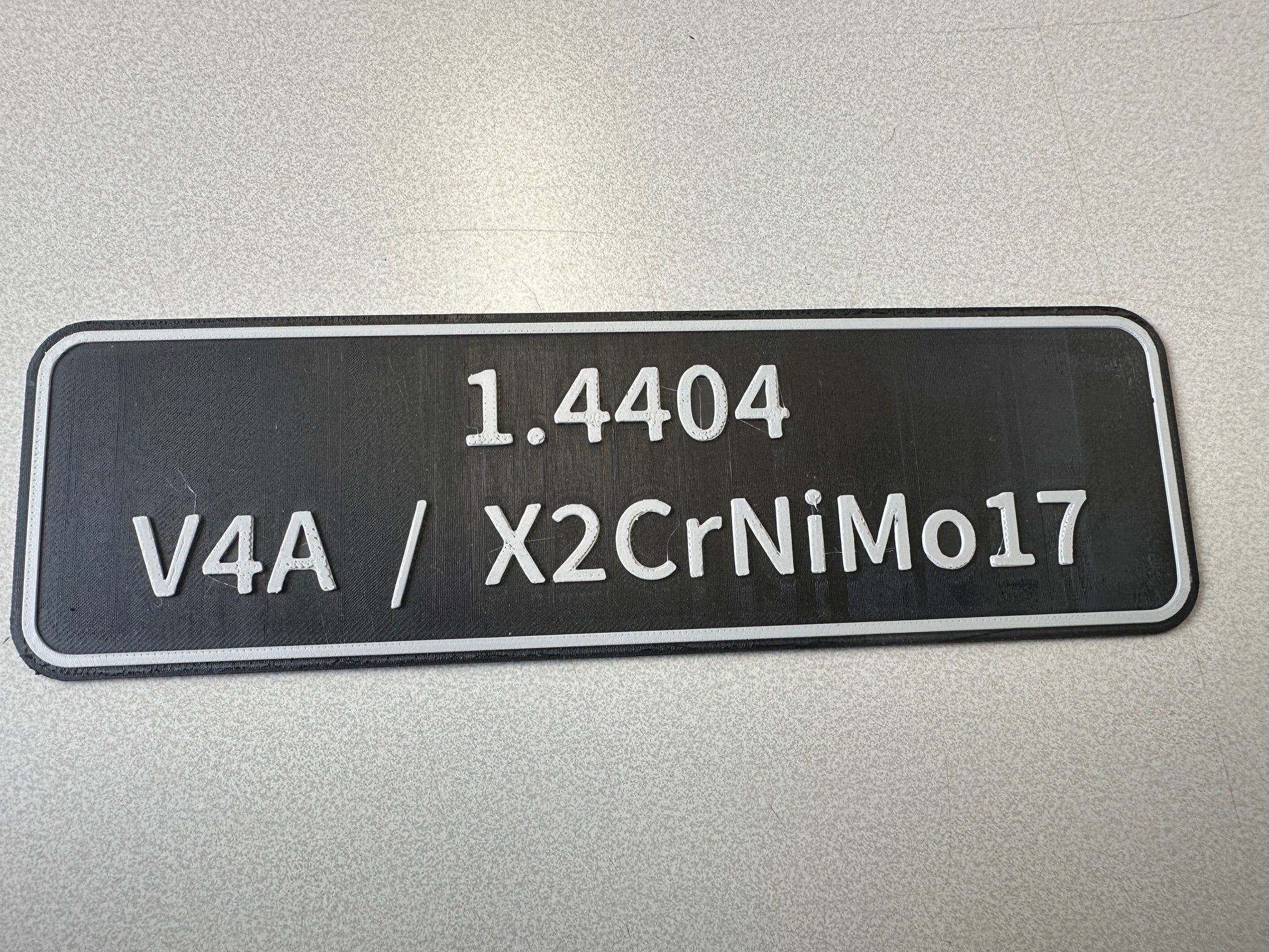 Regalschild Materialbeschriftung