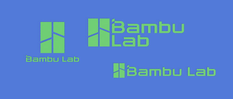 Bambu Lab Logo - STL 3MF DXF DWG 0.6/1.2mm