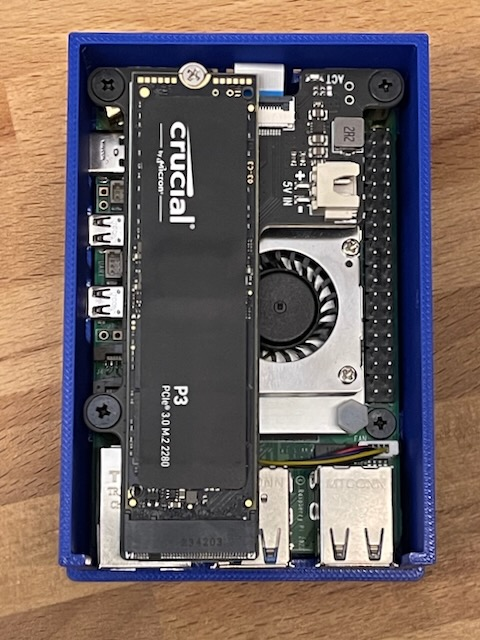 Raspberry PI 5 Case with Geekworm X1001 NVME Top Hat