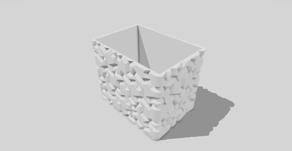 Rectangular einstein tile planter with drainage