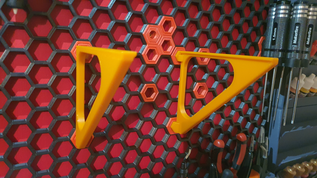 Large simple flat Shelf for Honeycomb Storage Wall
