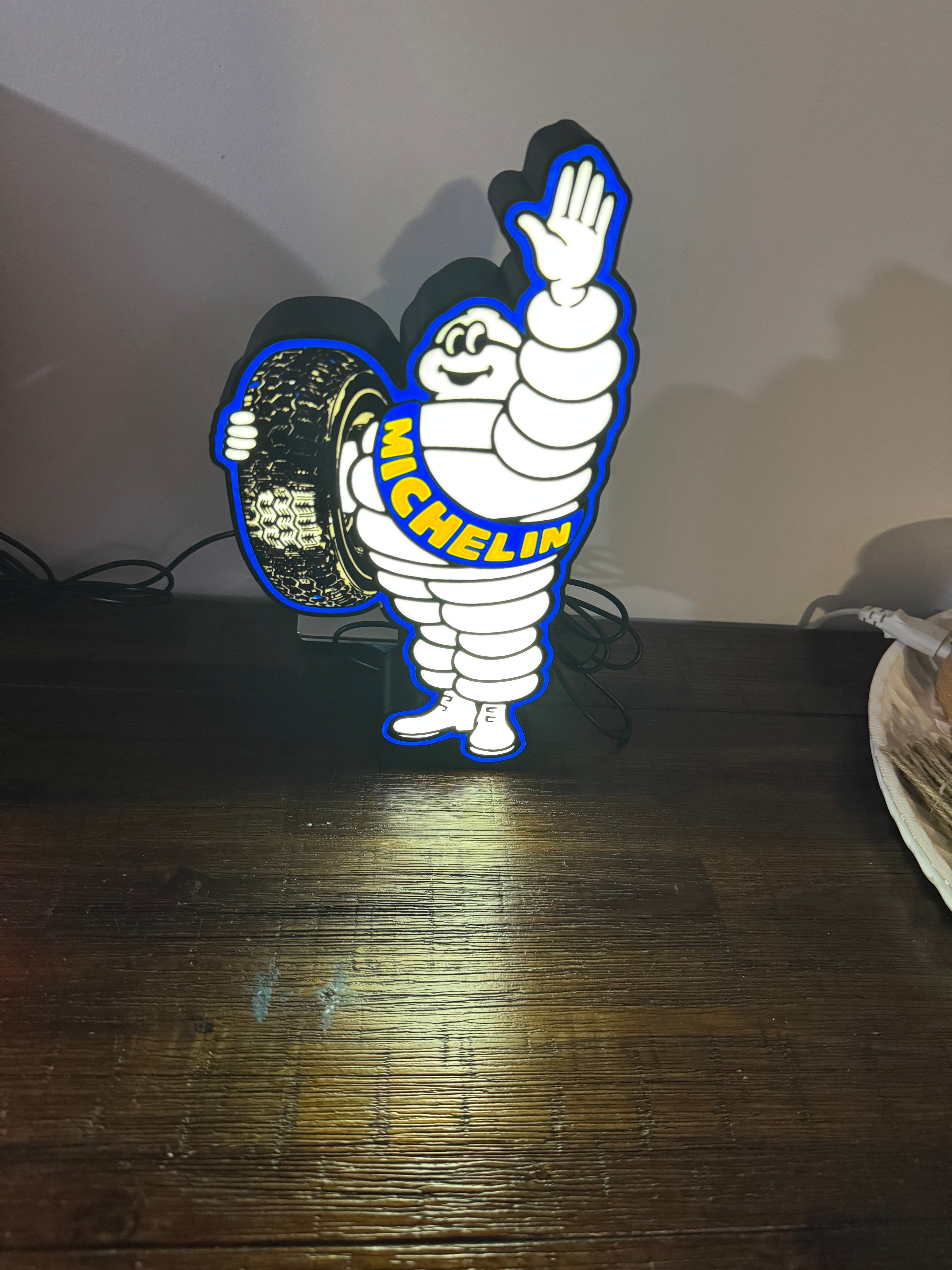 Michelin Man - Light up Tall Sign