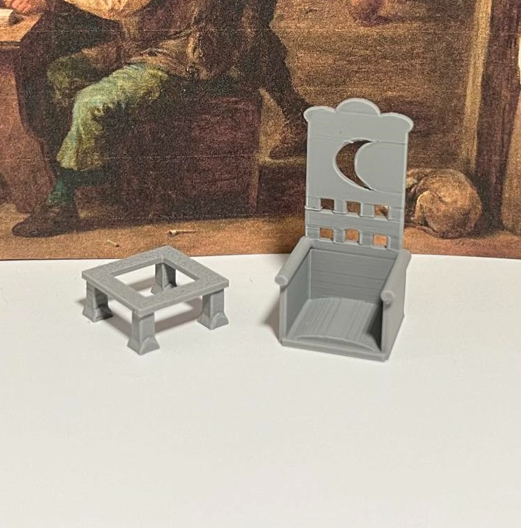 D&D Chair Set 1 - High Back, Throne, & Wood Chair