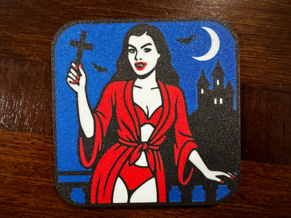 Classic Monster Pinups - Halloween Coasters