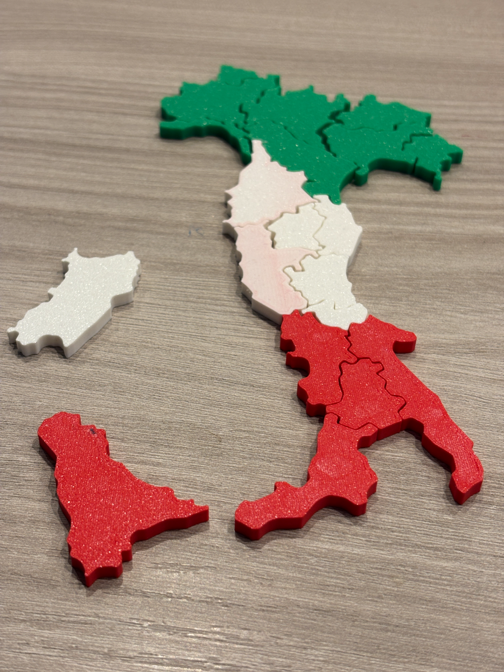 Regioni d'Italia in 3D Puzzle