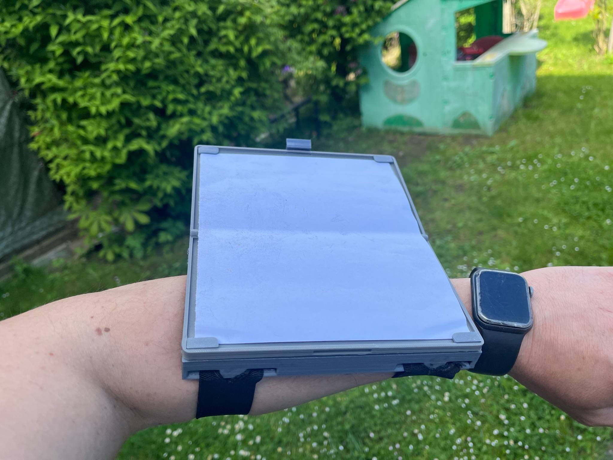 Document case with map on arm holder, tactical
