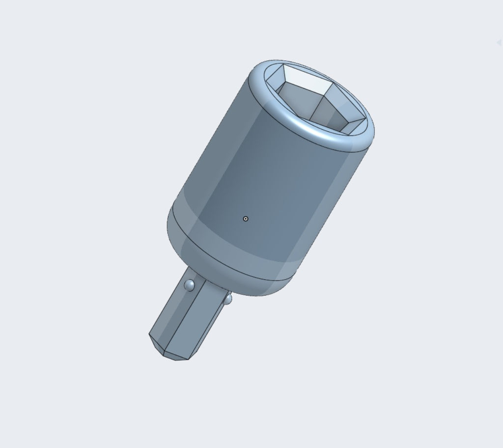 Screwdriver BIT adapter - 4 mm - 1/4 (6.3 mm) BIT
