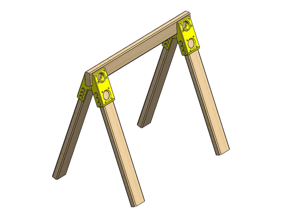 Saw Horse Folding Bracket