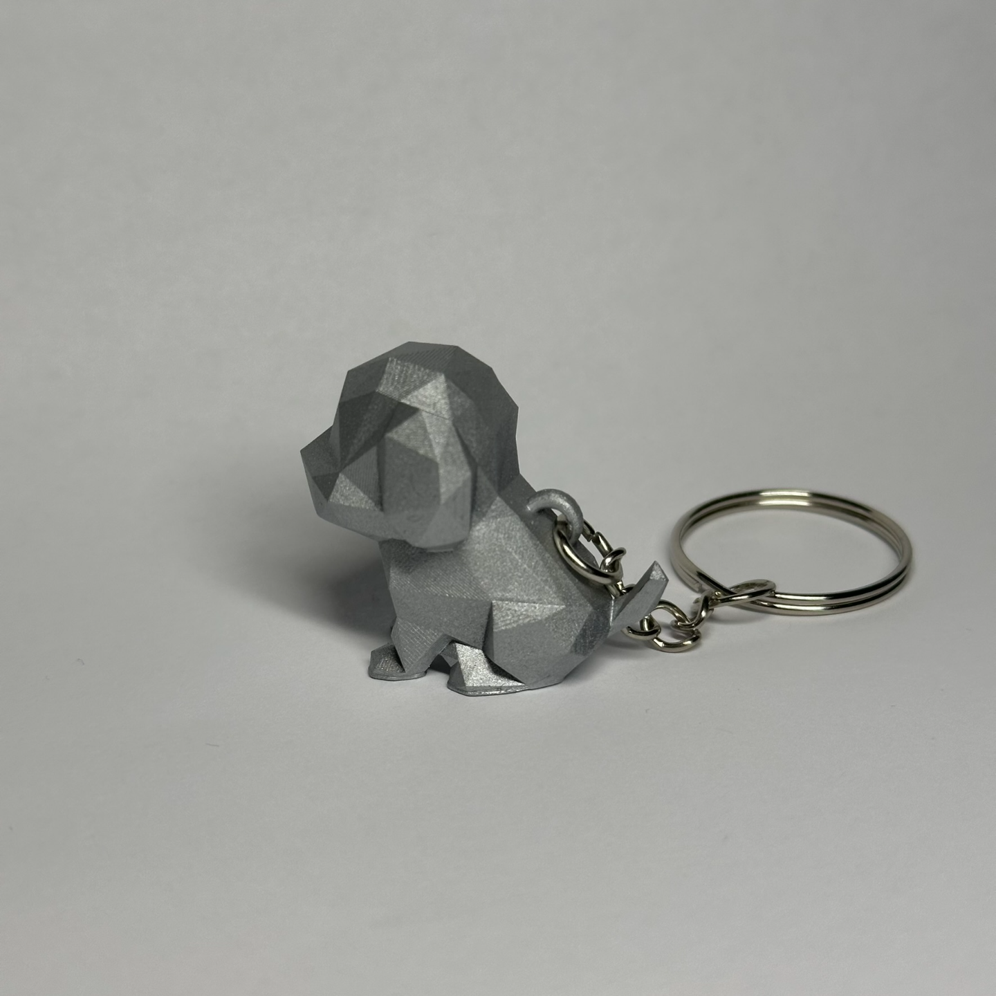 Low Poly Puppy keychain
