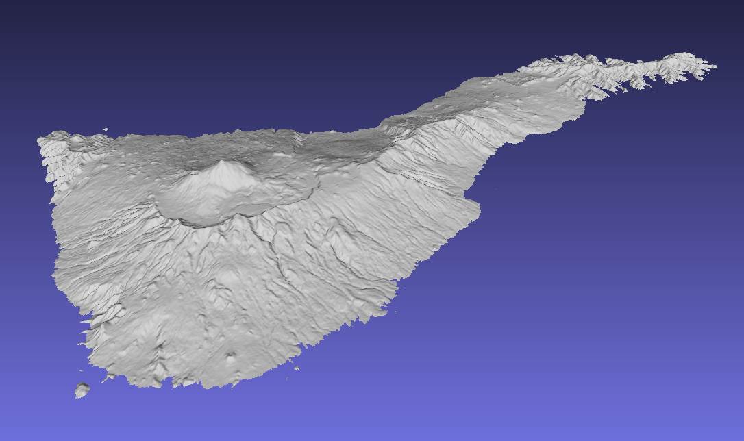 Tenerife - 3D model (SRTM)