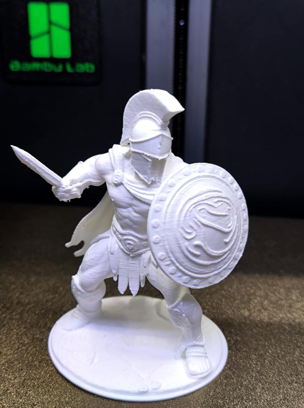 Spartan Warrior Miniature – 3D Print Ready Figure