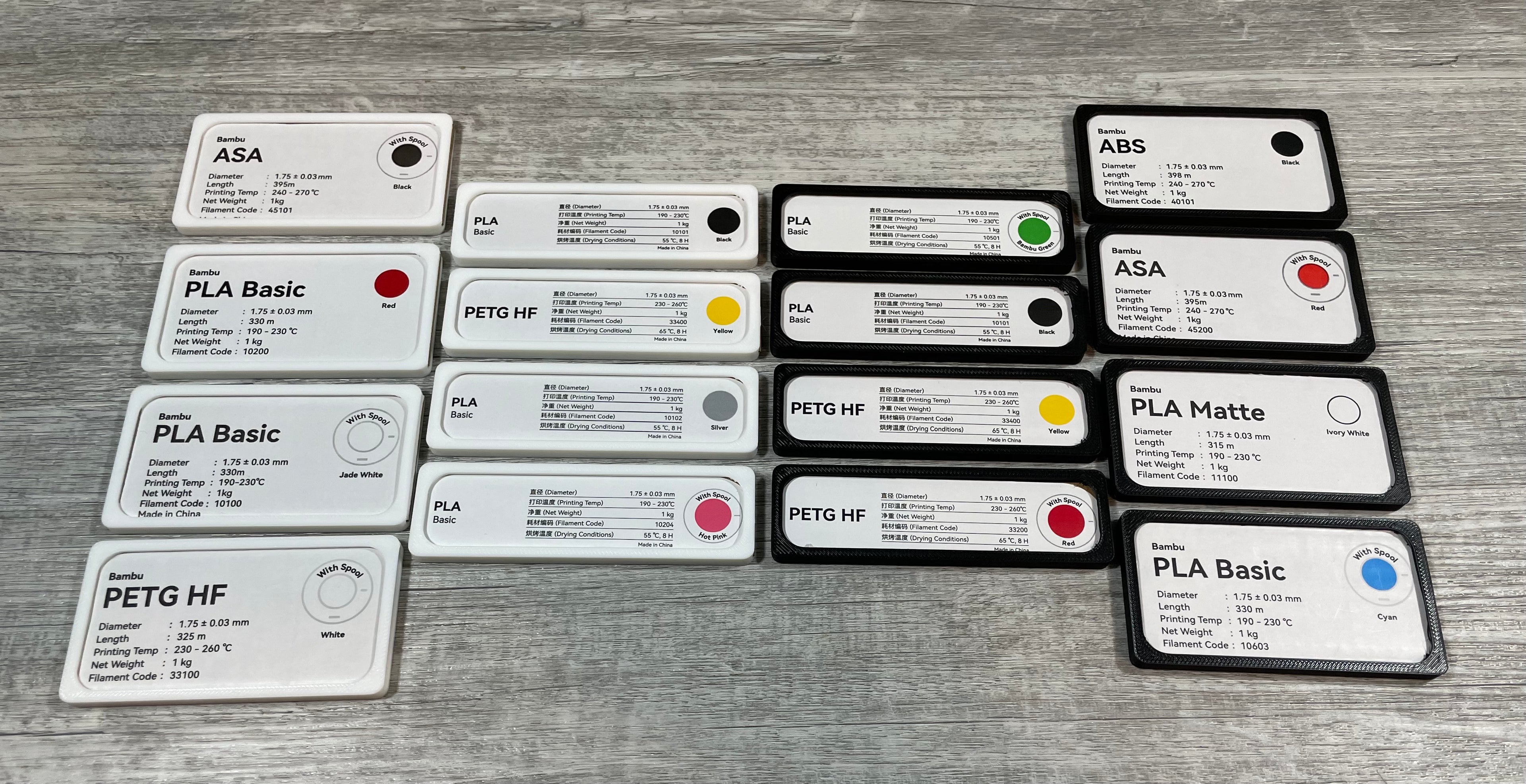 BambuLab Dry Box Label Holder New Updated Box