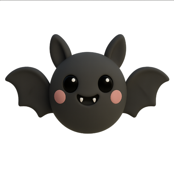 Cute Halloween Bat – Paintable
