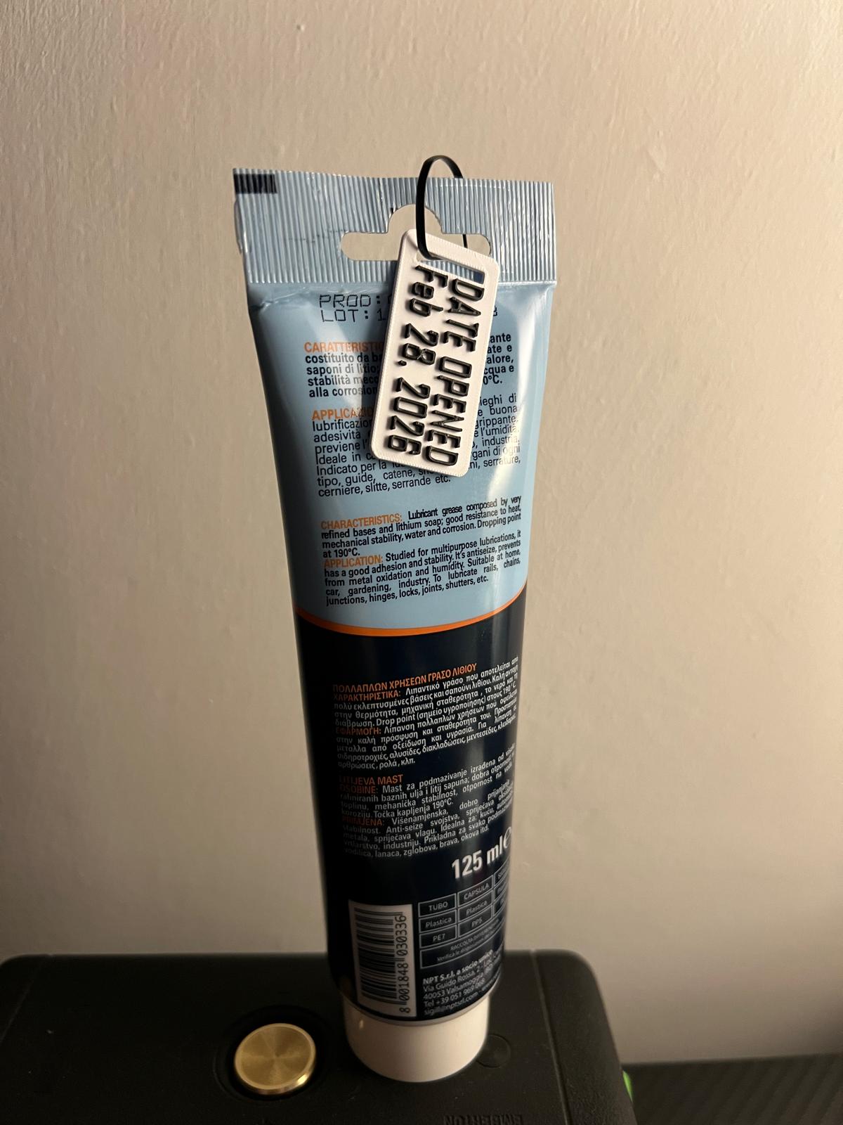 40x20 Customizable Label Tags with Zip Tie Slot